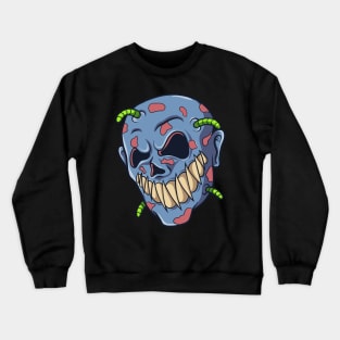 zombie head scary Crewneck Sweatshirt